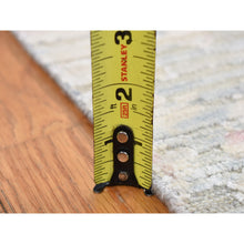 Load image into Gallery viewer, 5&#39;9&quot;x9&#39;3&quot; Pearl White, The Pastel Collection, Silk With Textured Wool, Hand Knotted, Oriental Rug FWR485916