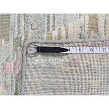 Load image into Gallery viewer, 5&#39;9&quot;x9&#39;7&quot; Navy Blue Vintage Persian Kerman Worn Wool, Sheared Low, Distressed Look, Shabby Chic Hand Knotted Oriental Rug FWR489804