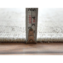 Load image into Gallery viewer, 6&#39;5&quot;x9&#39;4&quot; Gray Vintage Persian Tabriz Hand Knotted Worn Wool, Sheared Low Distressed Look, Shabby Chic Oriental Rug FWR486666