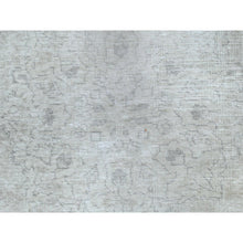 Load image into Gallery viewer, 9&#39;7&quot;x13&#39;2&quot; Beige Hand Knotted Vintage Persian Tabriz Worn Wool, Sheared Low Distressed Look, Shabby Chic Oriental Rug FWR486750