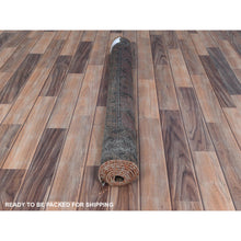 Load image into Gallery viewer, 3&#39;7&quot;x6&#39;6&quot; Brick Red, Worn Wool Hand Knotted, Vintage Persian Baluch Sheared Low Distressed Look, Oriental Rug FWR486930