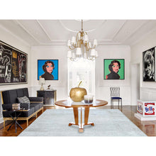 Load image into Gallery viewer, 9&#39;7&quot;x12&#39;6&quot; Ivory Hand Knotted Cropped Thin, Worn Wool, Distressed Look Old Persian Kerman Oriental Rug FWR487482