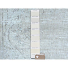Load image into Gallery viewer, 9&#39;7&quot;x12&#39;6&quot; Ivory Hand Knotted Cropped Thin, Worn Wool, Distressed Look Old Persian Kerman Oriental Rug FWR487482