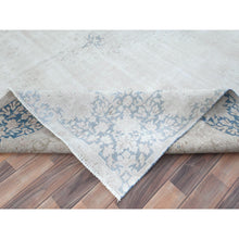 Load image into Gallery viewer, 9&#39;x12&#39; Ivory Semi Antique Persian Kerman Worn Wool, Sheared Low, Hand Knotted Distressed Look Oriental Rug FWR487524