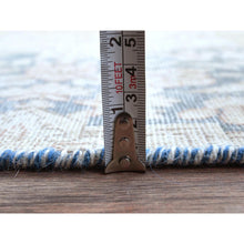 Load image into Gallery viewer, 9&#39;x12&#39; Ivory Semi Antique Persian Kerman Worn Wool, Sheared Low, Hand Knotted Distressed Look Oriental Rug FWR487524