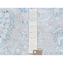 Load image into Gallery viewer, 10&#39;2&quot;x13&#39;4&quot; Faded Red Hand Knotted Worn Wool, Sheared Low, Distressed Look, Vintage Persian Kerman Oriental Rug FWR487548