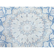 Load image into Gallery viewer, 10&#39;2&quot;x13&#39;4&quot; Faded Red Hand Knotted Worn Wool, Sheared Low, Distressed Look, Vintage Persian Kerman Oriental Rug FWR487548