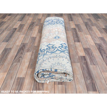 Load image into Gallery viewer, 10&#39;2&quot;x13&#39;4&quot; Faded Red Hand Knotted Worn Wool, Sheared Low, Distressed Look, Vintage Persian Kerman Oriental Rug FWR487548