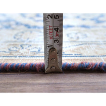 Load image into Gallery viewer, 10&#39;2&quot;x13&#39;4&quot; Faded Red Hand Knotted Worn Wool, Sheared Low, Distressed Look, Vintage Persian Kerman Oriental Rug FWR487548