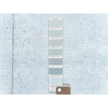 Load image into Gallery viewer, 7&#39;9&quot;x10&#39;7&quot; Beige Old Persian Kerman Shabby Chic, Cropped Thin, Hand Knotted Worn Wool, Distressed Look Oriental Rug FWR487608