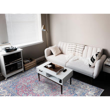 Load image into Gallery viewer, 6&#39;1&quot;x9&#39;6&quot; Pinky Red, Vintage Persian Kerman Hand Knotted Worn Wool, Cropped Thin, Shabby Chic Distressed Look Oriental Rug FWR487614
