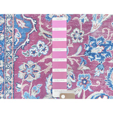 Load image into Gallery viewer, 6&#39;1&quot;x9&#39;6&quot; Pinky Red, Vintage Persian Kerman Hand Knotted Worn Wool, Cropped Thin, Shabby Chic Distressed Look Oriental Rug FWR487614