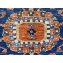 Load image into Gallery viewer, 9&#39;x11&#39;8&quot; Rust Red, Antiqued Persian Serapi Inspired Design, Ghazni Wool, 200 Kpsi Densely Woven, Hand Knotted, Natural Dyes Oriental Rug FWR487632