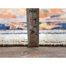 Load image into Gallery viewer, 9&#39;x11&#39;8&quot; Rust Red, Antiqued Persian Serapi Inspired Design, Ghazni Wool, 200 Kpsi Densely Woven, Hand Knotted, Natural Dyes Oriental Rug FWR487632