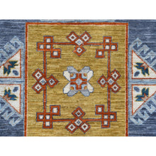 Load image into Gallery viewer, 9&#39;x11&#39;9&quot; Gray Armenian Inspired Caucasian Design, 200 Kpsi Denser Weave, Hand Knotted, Natural Dyes Ghazni Wool Oriental Rug FWR487638