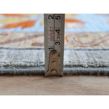 Load image into Gallery viewer, 9&#39;x11&#39;9&quot; Gray Armenian Inspired Caucasian Design, 200 Kpsi Denser Weave, Hand Knotted, Natural Dyes Ghazni Wool Oriental Rug FWR487638