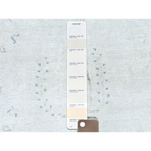 Load image into Gallery viewer, 9&#39;6&quot;x12&#39;9&quot; Ivory Semi Antique Persian Kerman Hand Knotted, Sheared Low, Worn Wool, Shabby Chic, Distressed Look Oriental Rug FWR489666