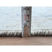 Load image into Gallery viewer, 9&#39;6&quot;x12&#39;9&quot; Ivory Semi Antique Persian Kerman Hand Knotted, Sheared Low, Worn Wool, Shabby Chic, Distressed Look Oriental Rug FWR489666