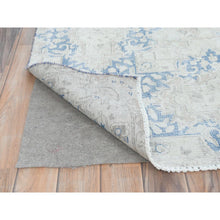Load image into Gallery viewer, 9&#39;7&quot;x13&#39;2&quot; Beige Vintage Persian Kerman Shabby Chic, Sheared Low, Worn Wool Distressed Look Hand Knotted Oriental Rug FWR489768