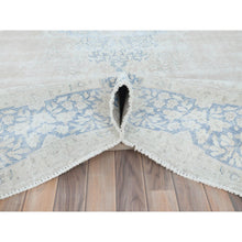 Load image into Gallery viewer, 9&#39;7&quot;x13&#39;2&quot; Beige Vintage Persian Kerman Shabby Chic, Sheared Low, Worn Wool Distressed Look Hand Knotted Oriental Rug FWR489768