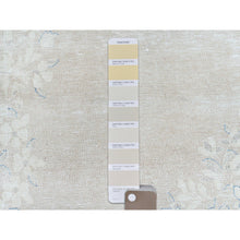 Load image into Gallery viewer, 9&#39;7&quot;x13&#39;2&quot; Beige Vintage Persian Kerman Shabby Chic, Sheared Low, Worn Wool Distressed Look Hand Knotted Oriental Rug FWR489768