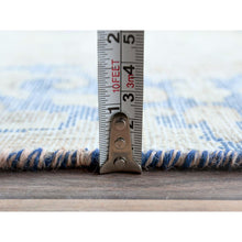 Load image into Gallery viewer, 9&#39;7&quot;x13&#39;2&quot; Beige Vintage Persian Kerman Shabby Chic, Sheared Low, Worn Wool Distressed Look Hand Knotted Oriental Rug FWR489768