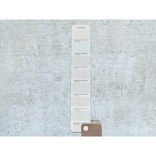 Load image into Gallery viewer, 8&#39;2&quot;x13&#39; Ivory Semi Antique Persian Kerman Hand Knotted Cropped Thin, Worn Wool Distressed Look Shabby Chic Oriental Rug FWR489774