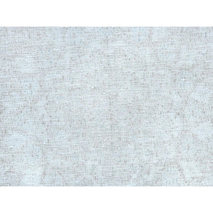 8'x11' Faded Red Vintage Persian Kerman Hand Knotted Worn Wool, Cropped Thin, Shabby Chic, Distressed Look Oriental Rug FWR489780