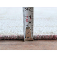 Load image into Gallery viewer, 8&#39;x11&#39; Faded Red Vintage Persian Kerman Hand Knotted Worn Wool, Cropped Thin, Shabby Chic, Distressed Look Oriental Rug FWR489780