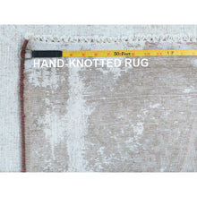 Load image into Gallery viewer, 8&#39;x11&#39; Faded Red Vintage Persian Kerman Hand Knotted Worn Wool, Cropped Thin, Shabby Chic, Distressed Look Oriental Rug FWR489780