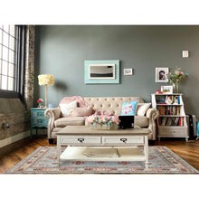 Load image into Gallery viewer, 6&#39;2&quot;x8&#39;9&quot; Gray Special Kazak With Geometric Medallion Design, Hand Knotted, Organic Wool, Natural Dyes Oriental Rug FWR490530