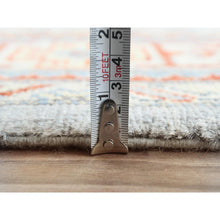 Load image into Gallery viewer, 6&#39;2&quot;x8&#39;9&quot; Gray Special Kazak With Geometric Medallion Design, Hand Knotted, Organic Wool, Natural Dyes Oriental Rug FWR490530