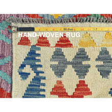Load image into Gallery viewer, 10&#39;x16&#39; Colorful, Hand Woven Afghan Kilim With Geometric Design, Flat Weave Veggie Dyes Vibrant Wool, Reversible Oversized Oriental Rug FWR490692