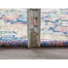 Load image into Gallery viewer, 3&#39;9&quot;x7&#39; Vine Red, Vintage Persian Kerman Sheared Low, Distressed Look Worn Wool Hand Knotted, Oriental Rug FWR491676