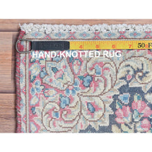 Load image into Gallery viewer, 1&#39;9&quot;x1&#39;9&quot; Colorful, Hand Knotted Old Persian Kerman, Cropped Thin Distressed Look Worn Wool, Square Oriental Rug FWR491718