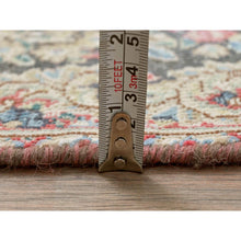 Load image into Gallery viewer, 1&#39;8&quot;x2&#39;4&quot; Colorful, Worn Wool Hand Knotted, Old Persian Kerman Cropped Thin Distressed Look, Oriental Mat Rug FWR491766