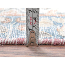 Load image into Gallery viewer, 2&#39;x2&#39;9&quot; Ivory, Old Persian Kerman Cropped Thin, Distressed Look Worn Wool Hand Knotted, Mat Oriental Rug FWR491838