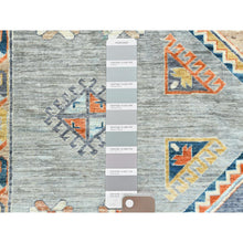 Load image into Gallery viewer, 10&#39;x13&#39;7&quot; Gray, Hand Knotted Armenian Inspired Caucasian Design, 200 Kpsi Natural Dyes, Densely Woven Soft Wool, Oriental Rug FWR492192