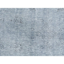 Load image into Gallery viewer, 9&#39;5&quot;x12&#39;2&quot; Light Gray, Shaved Down Rustic Look, Worn Wool Hand Knotted, Vintage Persian Tabriz, Oriental Rug FWR492582