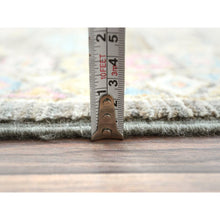 Load image into Gallery viewer, 8&#39;9&quot;x11&#39;7&quot; Sage Green, Hand Knotted Afghan Super Kazak With Geometric Medallions, Vegetable Dyes Dense Weave, Pure Wool, Oriental Rug FWR493626