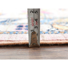 Load image into Gallery viewer, 8&#39;10&quot;x12&#39; Blush Pink, Dense Weave Organic Wool, Hand Knotted Afghan Super Kazak With Tribal Geometric Medallions, Vegetable Dyes, Oriental Rug FWR493734