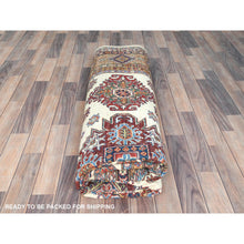 Load image into Gallery viewer, 8&#39;2&quot;x10&#39;3&quot; Ivory, Afghan Super Kazak With Geometric Medallions, Natural Dyes Densely Woven, Natural Wool Hand Knotted, Oriental Rug FWR493860
