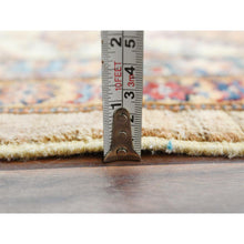 Load image into Gallery viewer, 9&#39;x12&#39; Honey Brown, Densely Woven Pure Wool, Hand Knotted Afghan Super Kazak With Large Elements Design, Natural Dyes, Oriental Rug FWR493956