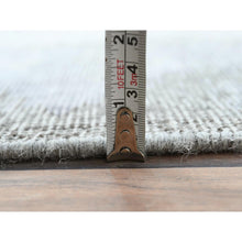 Load image into Gallery viewer, 8&#39;10&quot;x12&#39; Blueish Gray, Distressed Feel Worn Wool, Hand Knotted Vintage Persian Tabriz, Shaved Down, Oriental Rug FWR494034