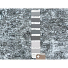 Load image into Gallery viewer, 9&#39;3&quot;x12&#39; Stone Gray, Worn Down Rustic Feel, Worn Wool Hand Knotted, Semi Antique Persian Tabriz, Oriental Rug FWR495264