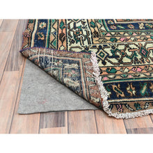Load image into Gallery viewer, 11&#39;2&quot;x21&#39;2&quot; Salmon Color, Vintage Persian Bibikabad with All Over Design, Hand Knotted, Pure Wool, Gallery Size Runner Oriental Rug FWR495288