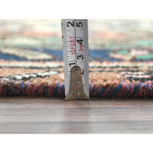 Load image into Gallery viewer, 11&#39;2&quot;x21&#39;2&quot; Salmon Color, Vintage Persian Bibikabad with All Over Design, Hand Knotted, Pure Wool, Gallery Size Runner Oriental Rug FWR495288