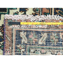 Load image into Gallery viewer, 11&#39;2&quot;x21&#39;2&quot; Salmon Color, Vintage Persian Bibikabad with All Over Design, Hand Knotted, Pure Wool, Gallery Size Runner Oriental Rug FWR495288