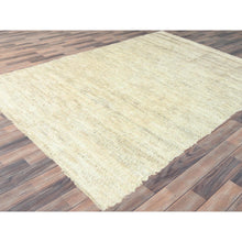 Load image into Gallery viewer, 10&#39;1&quot;x14&#39;1&quot; Beige, Undyed Natural Wool Hand Knotted, Shag Flokati Greek Style, Oriental Rug FWR495390