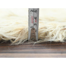 Load image into Gallery viewer, 10&#39;1&quot;x14&#39;1&quot; Beige, Undyed Natural Wool Hand Knotted, Shag Flokati Greek Style, Oriental Rug FWR495390